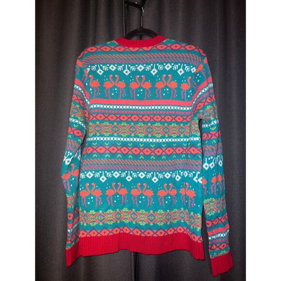 Ugly Christmas Sweater Xmas Size Small Flamingo - Picture 3 of 3